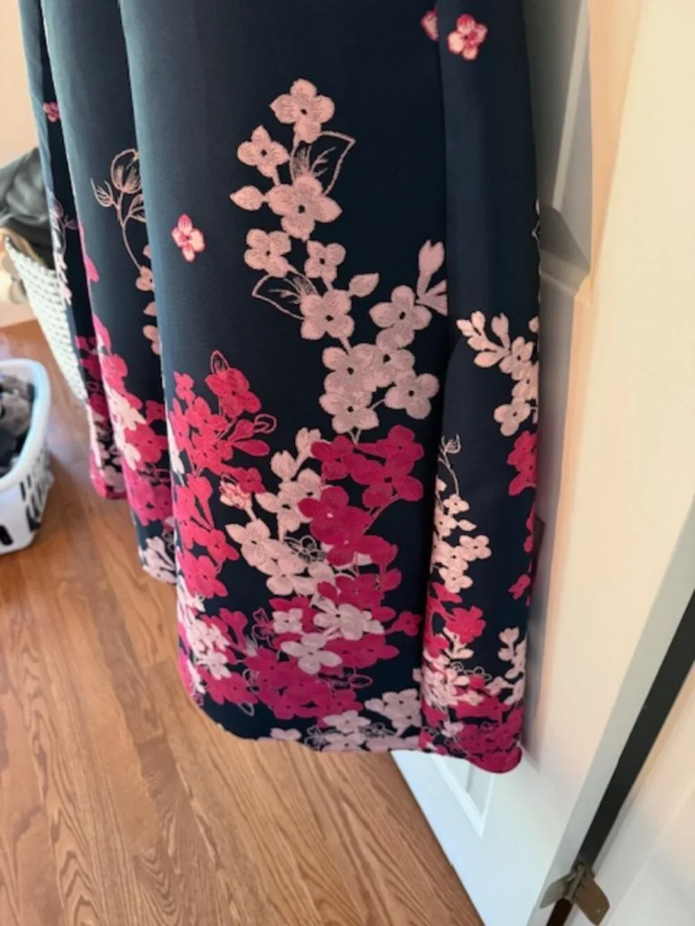 Adrianna Papell Floral Off-the-shoulder Dress, Size 10 - Picture 12 of 15